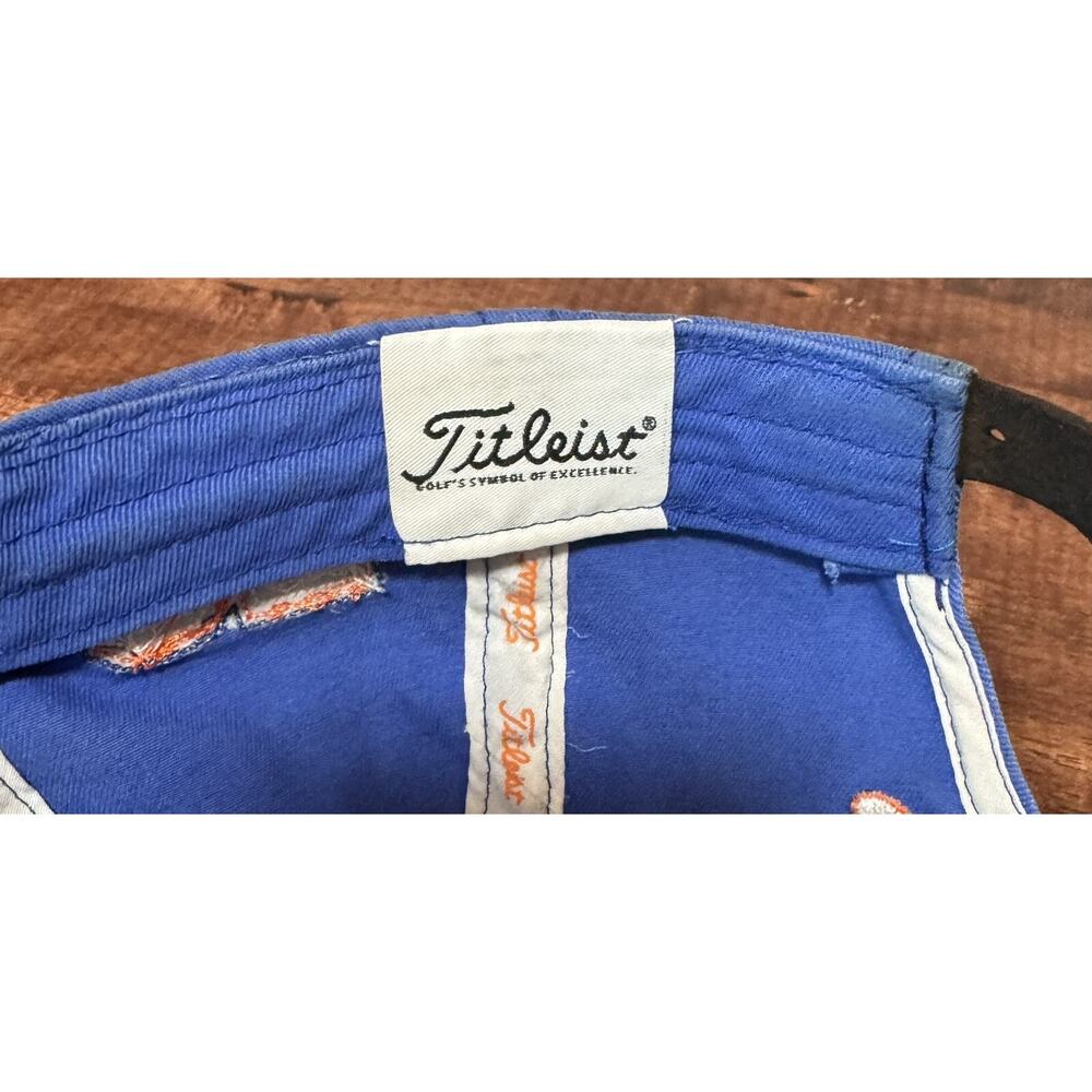 Titleist Golf Blue & Orange Baseball Strapback Cap Dad Hat - Picture 7 of 7